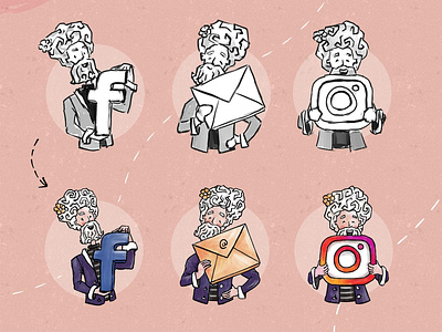 Mr. Bacchus - Mascot Illustration character facebook illustration ink instagram mascot sketch social watercolor