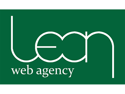 Lean Web Agency Logo agency clean design graphic lean logo site web