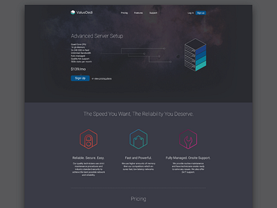 ValueDedi Landing Page branding landing layout page ui ux website