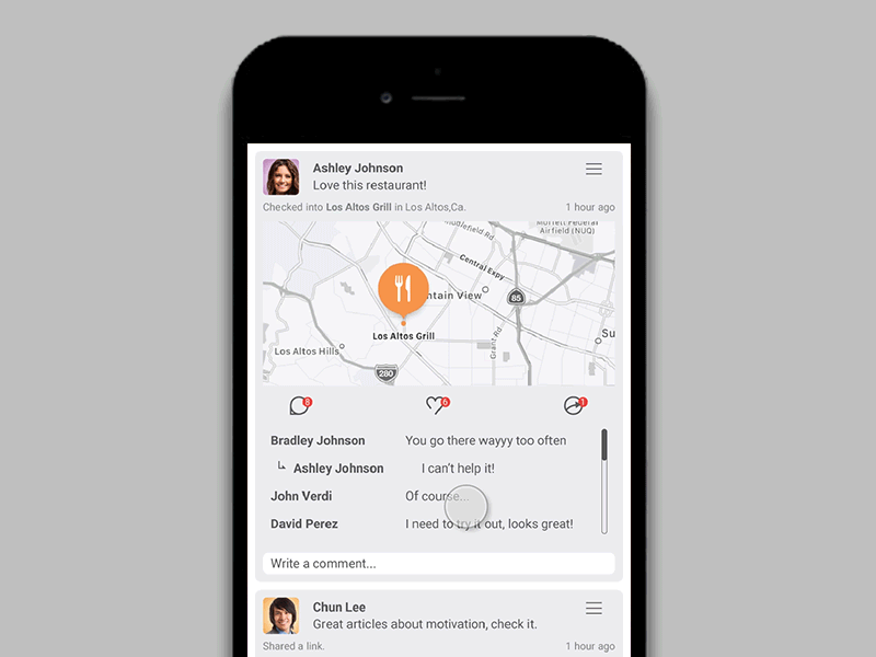 Space App Simple Loading Animation concept design interface gif mobile ux ui animation iphone