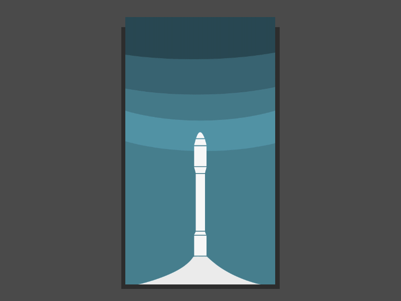 An animation in celebration of Space X exploration. animation design gif launch rocket space ui ux video x