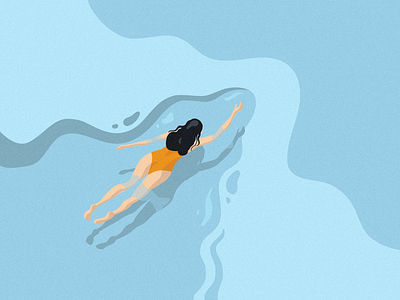 Just keep swimming 💦 beach cartoon character design drawing illustration illustrator river splash swimmer swimming vacation vector water