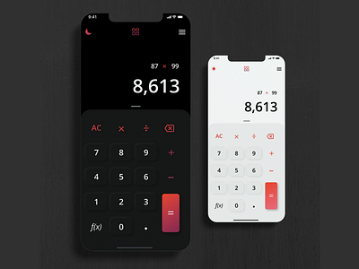 Calculator UI Redesign design logo ui ux vector