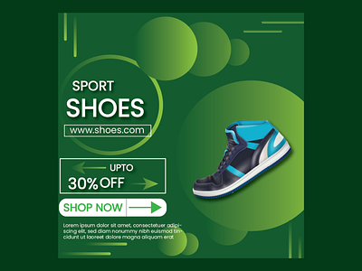 Instagram Ad for Sports Shoes branding design graphic design vector