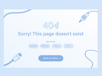 Error page screen