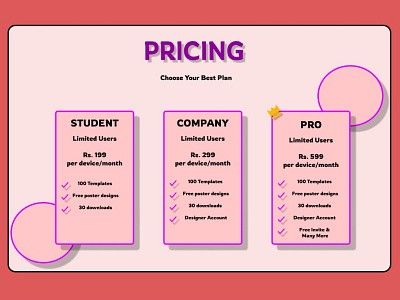 PRICING dailyui design ui