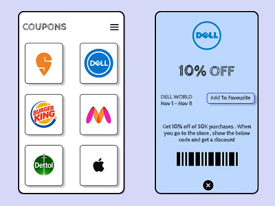 REDEEM COUPON dailyui design ui