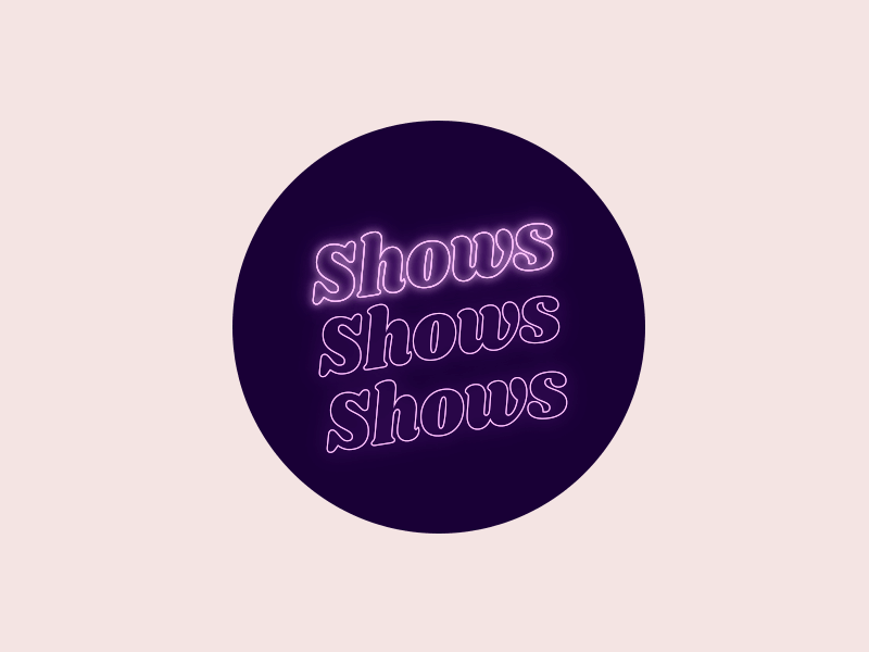 Shows Shows Shows! Animation animation branding theater web