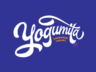 Yogumita Logo brush calligraphy calligraphy custom type hand lettering lettering logo logo design logo mark logotype script vector