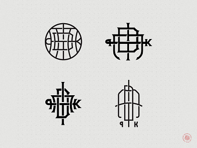 ADIPTK Monogram Exploration custom logo custom type lettering lettermark logo logodesign monogram monogram letter mark vector
