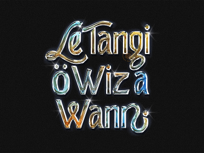 Le Tangi o calligraphy custom type design hand lettering lettering logo script type design typography vector