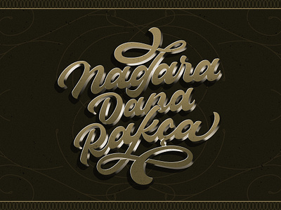 Nagara Rakca brush calligraphy calligraphy custom type hand lettering hand lettering logo heritage lettering ornamental quote retro design script vector victorian vintage design