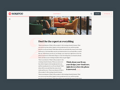 The Source – Article article editorial news typography web website