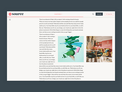 The Source – Article article editorial news typography web website