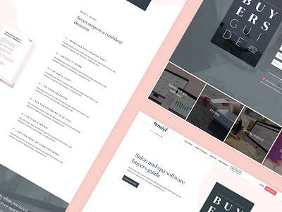 Buyers Guide Page guide simplicity typography ui web