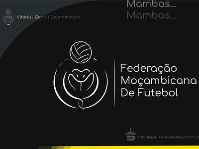 Mozambican Football Logo design illustration logo