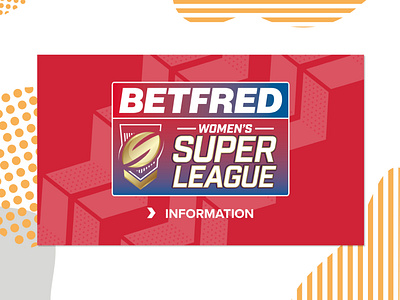 CRM for Betfred Womens Super League branding design illustration logo