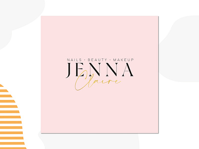 Jenna Claire - Beauty Logo design illustration logo typography