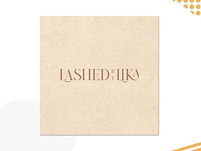 Lashed by Lika branding design logo