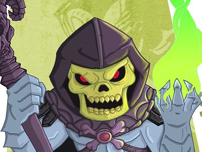 Skeletor chibi he-man illustration masters meejitz of retro skeletor the universe villain