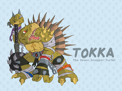 Tokka illustration mutant ninja spikes teenage tmnt tokka turtles