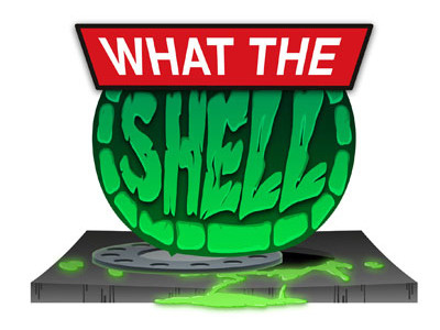 LOGO - What The Shell Podcast logo manhole ooze podcast sewer teenage mutant ninja turtles what the shell