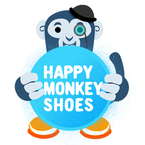 LOGO - happymonkeyshoes bowler happy happymonkeyshoes hat logo monkey monocle shoes