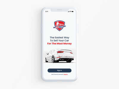 My Car Auction Home app design ui user user inerface ux