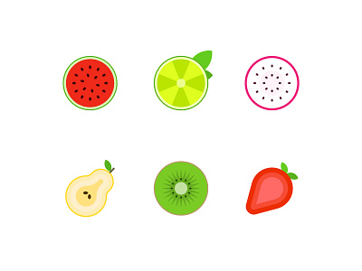 Fruit combination icon illustration