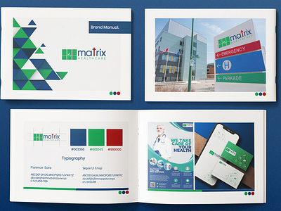 Matrix healthcare - logo design and brand identity.