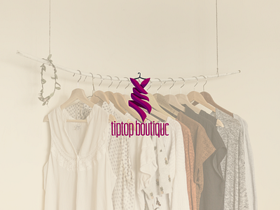 Tiptop Boutique - Logo design and branding.