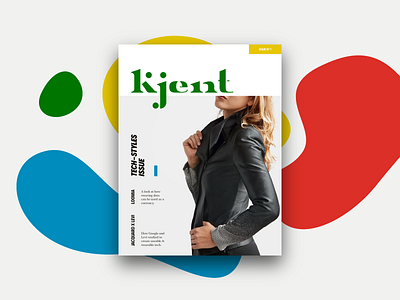 Kjent Zine branding design fashion logo magazine print sustainability type typography vector zine