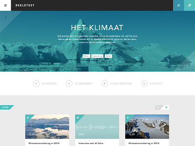 Theme page audio climate flat global interface page photography theme ui user video warming