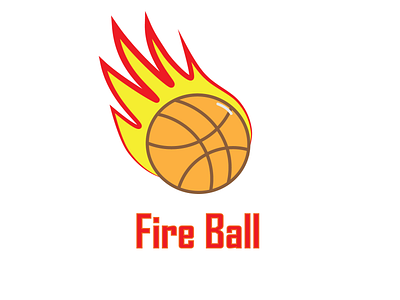 Fire Ball Template app art branding design graphic design icon illustration illustrator logo minimal sports