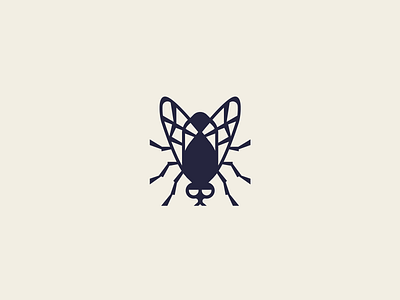 Fly Insect Minimalistic Mark