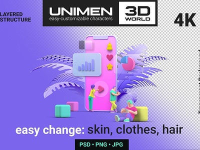 3D Ui UX Design Mobile phone Smartphone scene