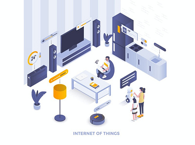 Internet of things 3d 3d animation 3d art 3d character 3d illustration animation app banner banners branding concept design graphic design illustration isometric landing page logo motion graphics page ui