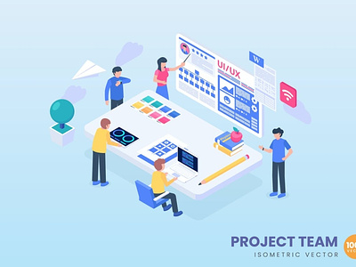 Project Team Concept Illustration