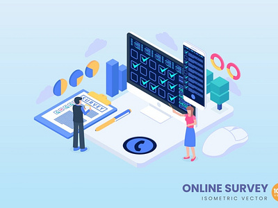 Online Survey Concept Illustration