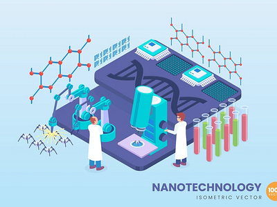 Isometric Nanotechnology Concept