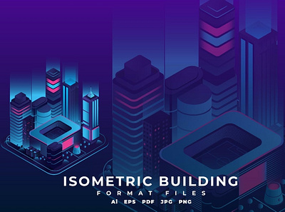 Isometric Building 3d animation 3d art 3d character 3d illustration app building city design graphic illustration isometric landing landing page logo page town ui web web design website