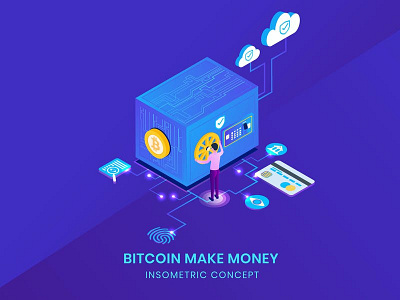 Cryptocurrency Safe Storage Vector 3d 3d animation 3d art 3d character 3d illustration animation app concept design development graphic design illustration landing landing page logo page ui web design web development website