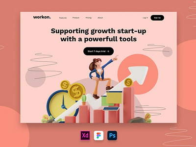 Web Header for Start-Up or Growing Company