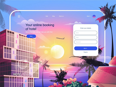 Hotel Booking Landing Page Template