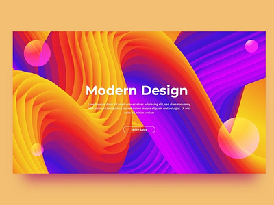 Liquid Abstract Landing Page