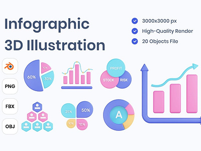 Infographic 3D Illustration