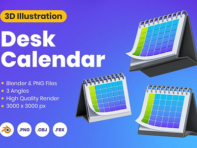 3D Desk Calendar