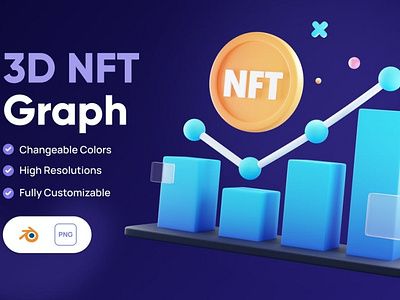 3D NFT transfer icon