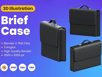 3D Briefcase 3d 3d animation 3d art 3d illustration animation app branding briefcase concept design graphic design illustration logo motion graphics office page ui web web design website