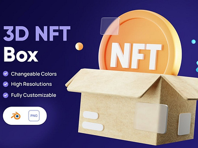 3D NFT Box Icon